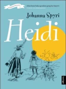 Omslaget til boka "Heidi" av Johanna Spyri