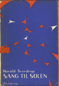 Omslaget til Harald Sverdrups diktbok "Sang til solen"