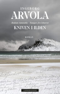 Omslag til «Kniven i ilden» av Ingeborg Arvola