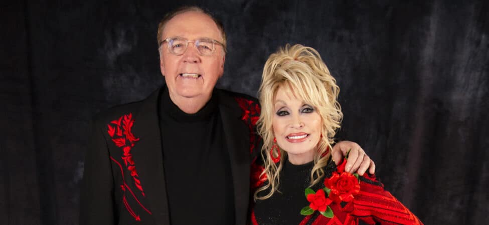 Foto av Dolly Parton og James Patterson