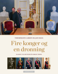 Omslag til «Fire konger og en dronning» av Tor Bomann-Larsen