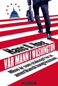 Omslag til «Vår mann i Washington» av Hans D. Høeg