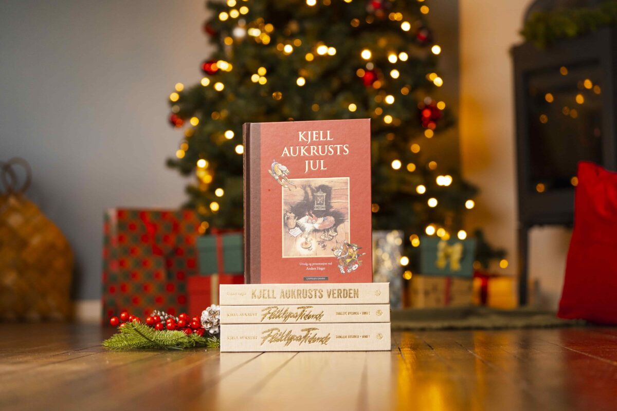Foto av «Kjell Aukrusts jul» av Kjell Aukrust og andre bøker og julegaver 