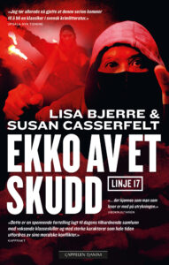 Omslag til «Ekko av et skudd» av Lisa Bjerre og Susan Casserfelt
