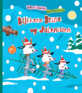Omslag av "Bukkene Bruse og julenissen" av Bjørn F. Rørvik