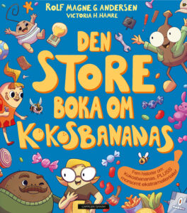 Omslag av "Den store boka om kokosbananas" av Rolf Magne G. Andersen