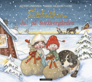 Omslag av "Saltkråkan - Jul på snekkergården" av Astrid Lindgren