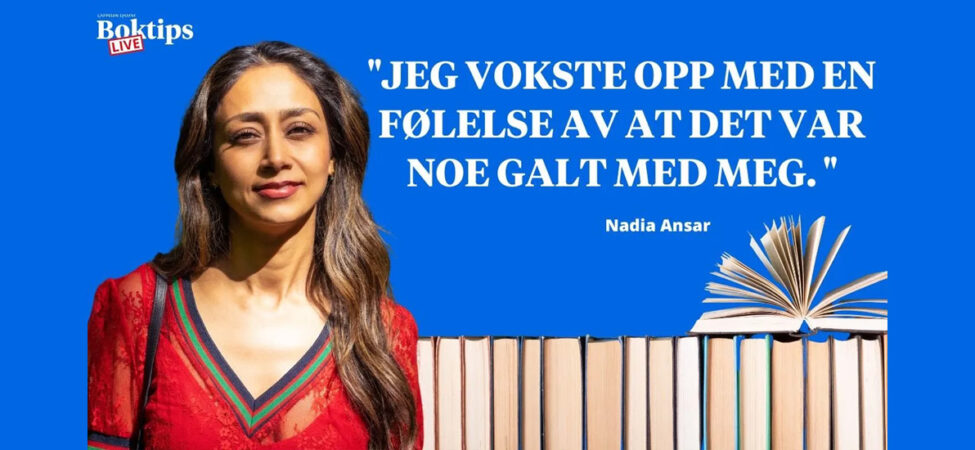 Plakat for Boktips LIVE med Nadia Ansar